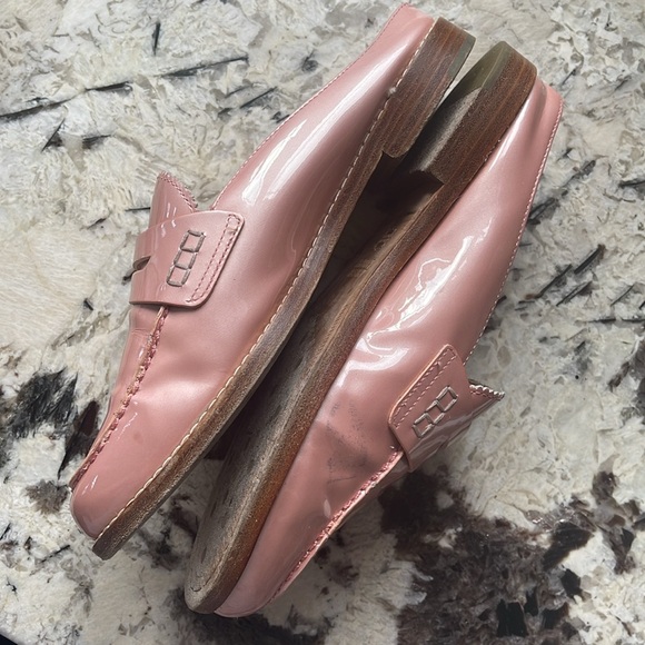 JOHNSTON & MURPHY Giada Blush Leather Mules 8 - Picture 6 of 13